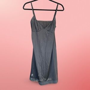 Vintage 70s Vanity Fair Black Slip Dress